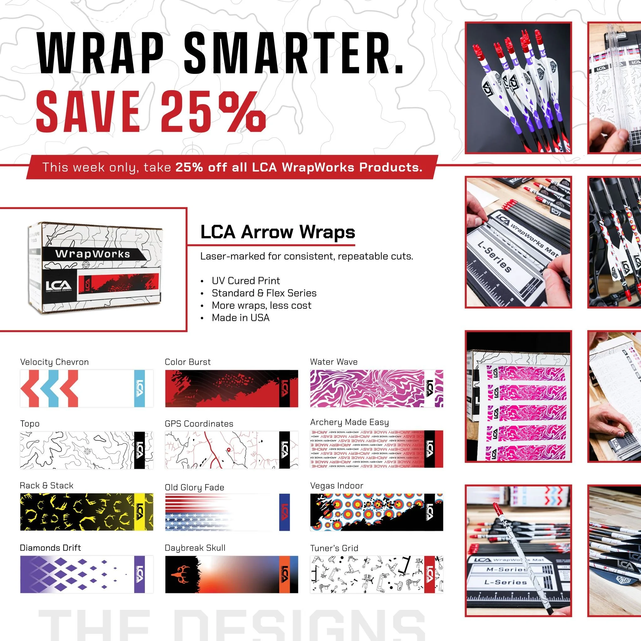 Save 25% on WrapWorks products as an early buyer. TODAY ONLY!
Dealer specials are also available.
Order now to take advantage of early access pricing.
Shop through the link in our bio or via our website.
#lastchancearchery