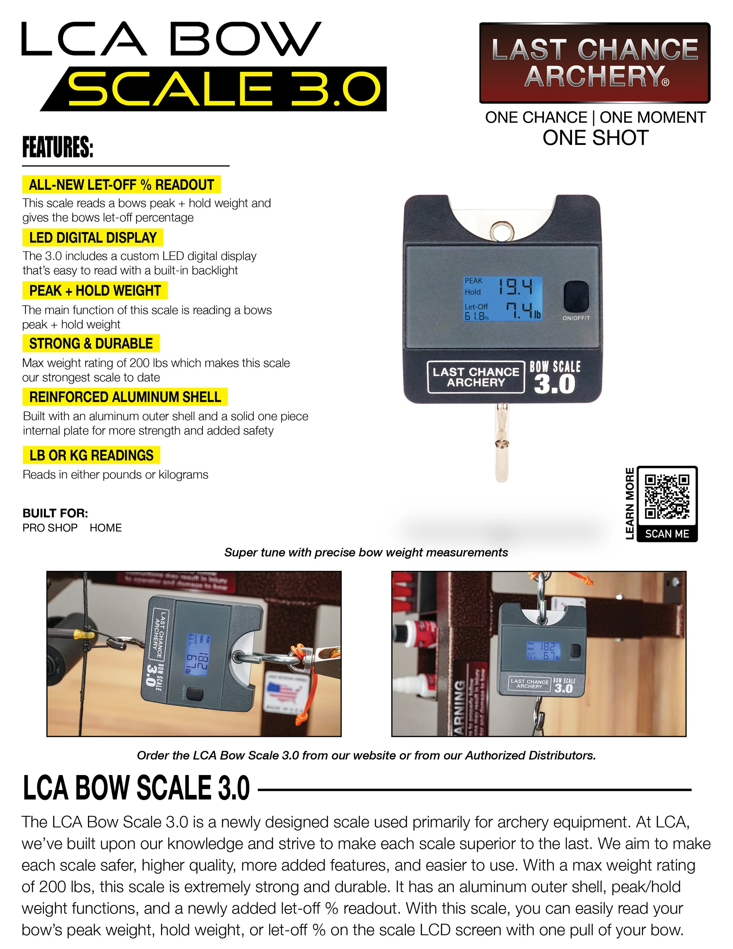 LCA Bow Scale 3.0 — Last Chance Archery, LLC