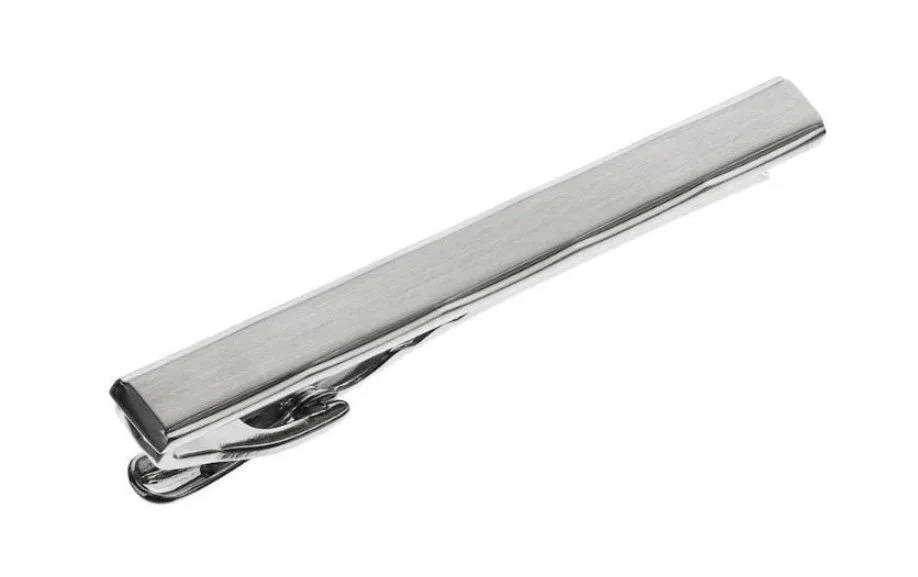 Brushed Silver Tie Bar