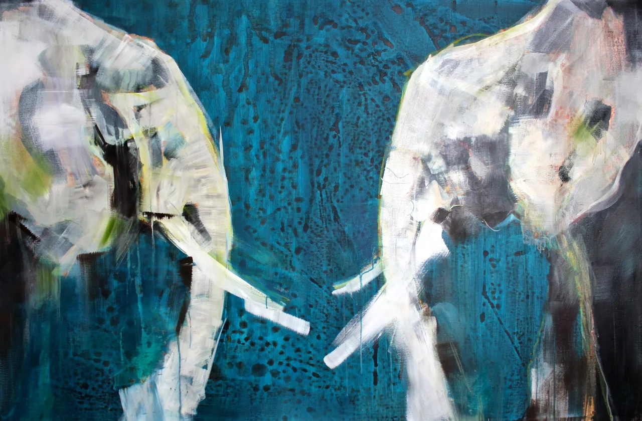 "Midnight Moons" CANVAS PRINT 36X60 IN FOR SALE $850