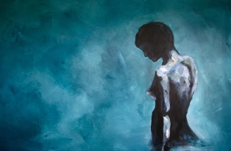 "Dark Water" 60X72 IN Oil on Wood SOLD