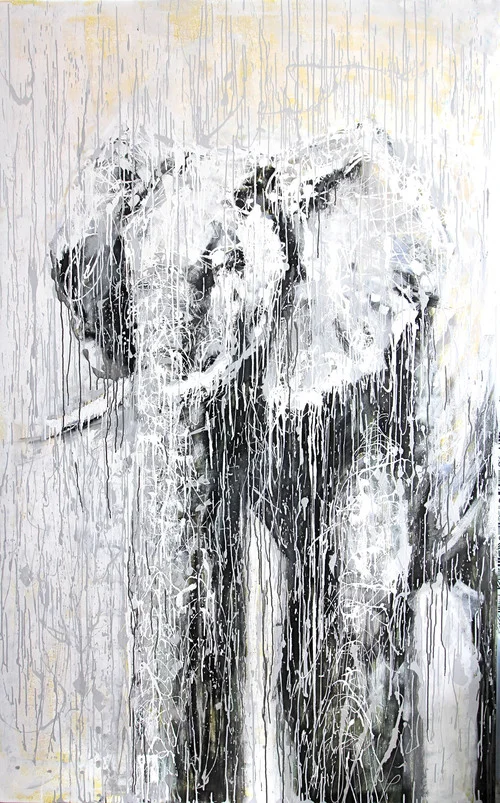 "Rain Storm" 96X72 IN Oil on Canvas FOR SALE $18,000