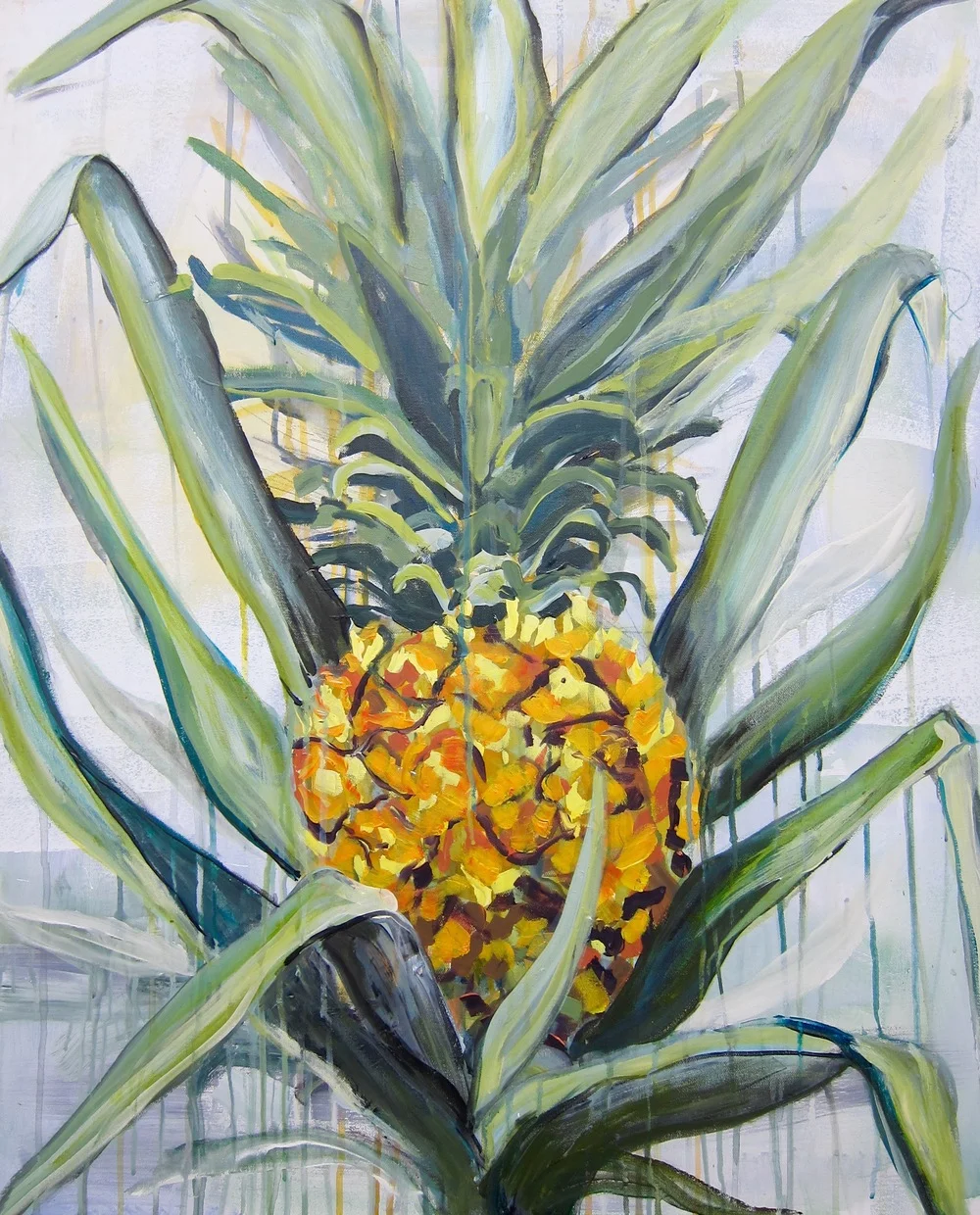 "Island Sweet" 36X30 IN Acrylic on Canvas FOR SALE $2,400