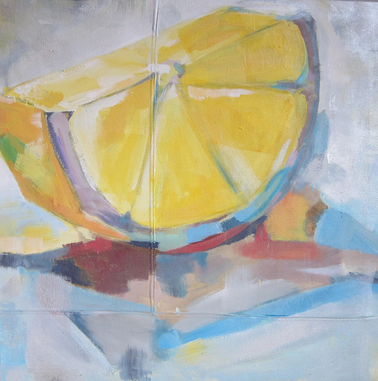 "Citrus Summer" 36X36 Acrylic on Canvas FOR SALE $1,800