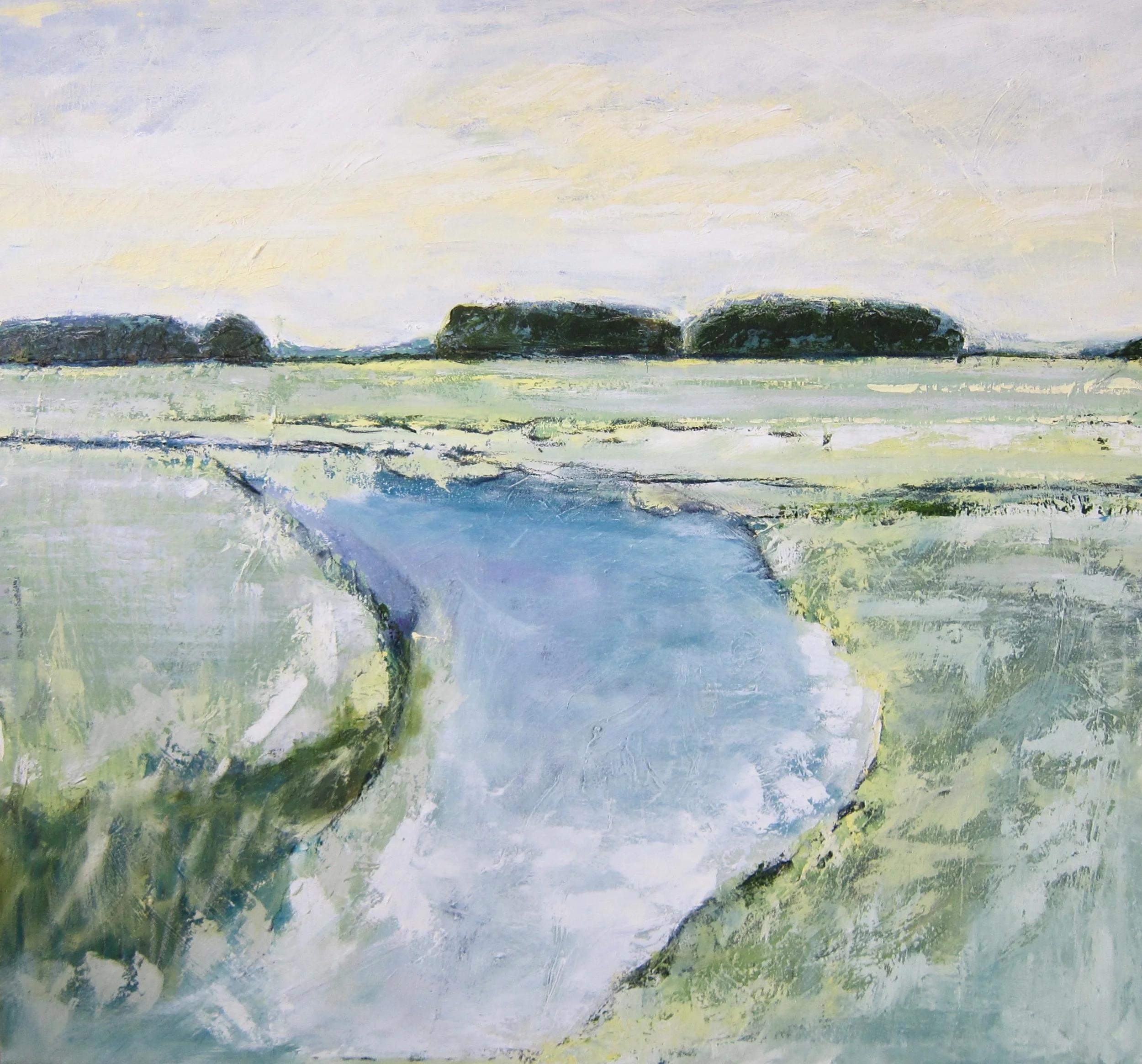 "Lemon Skies" 48X52 IN Oil on Canvas SOLD