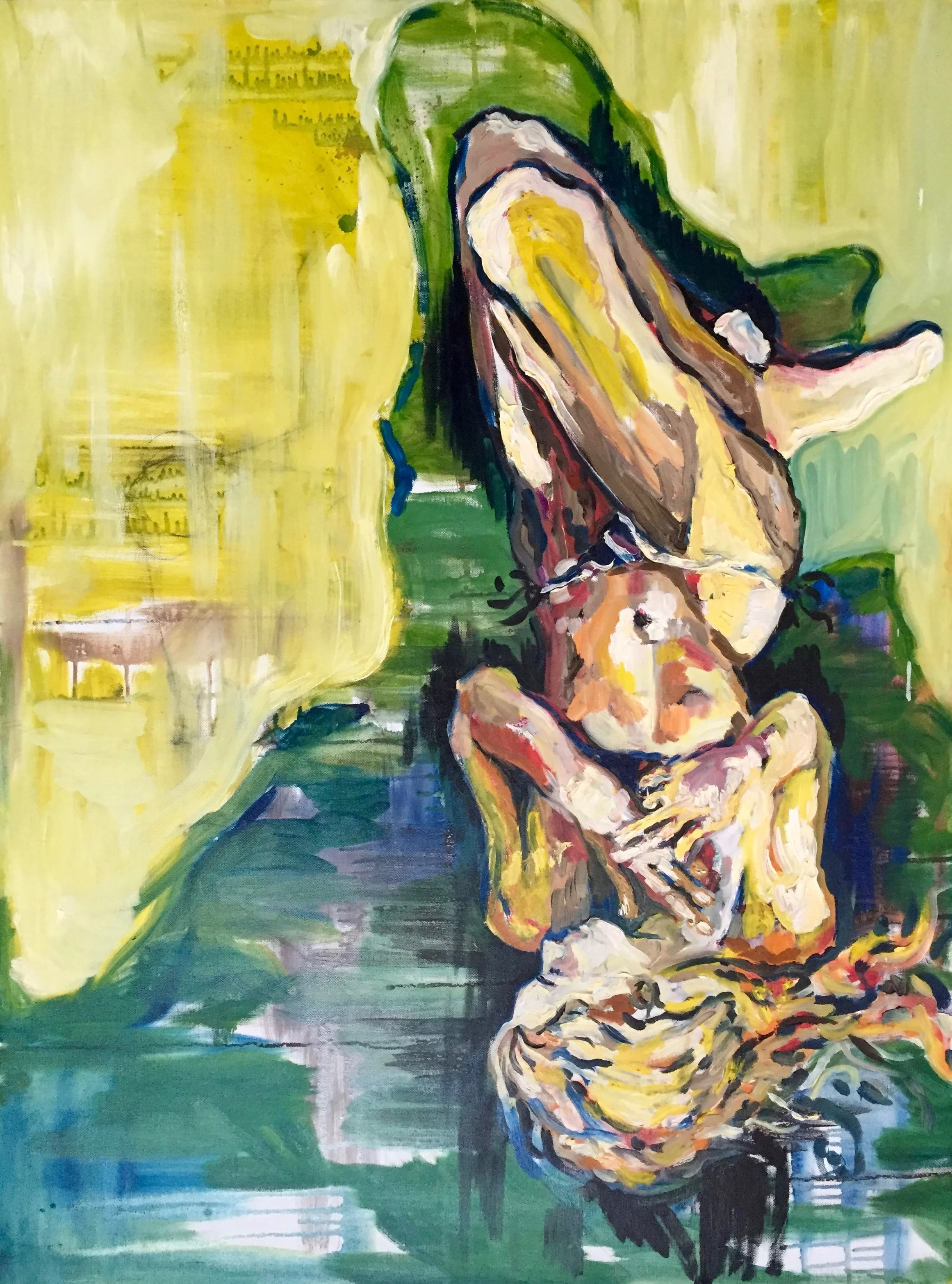 "Charly In Barbados" 36X24 IN Oil on Canvas $2,000