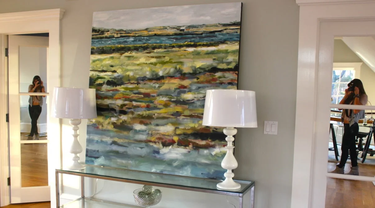 "Cranberry Bogs" 55X55 IN Acrylic on Canvas SOLD