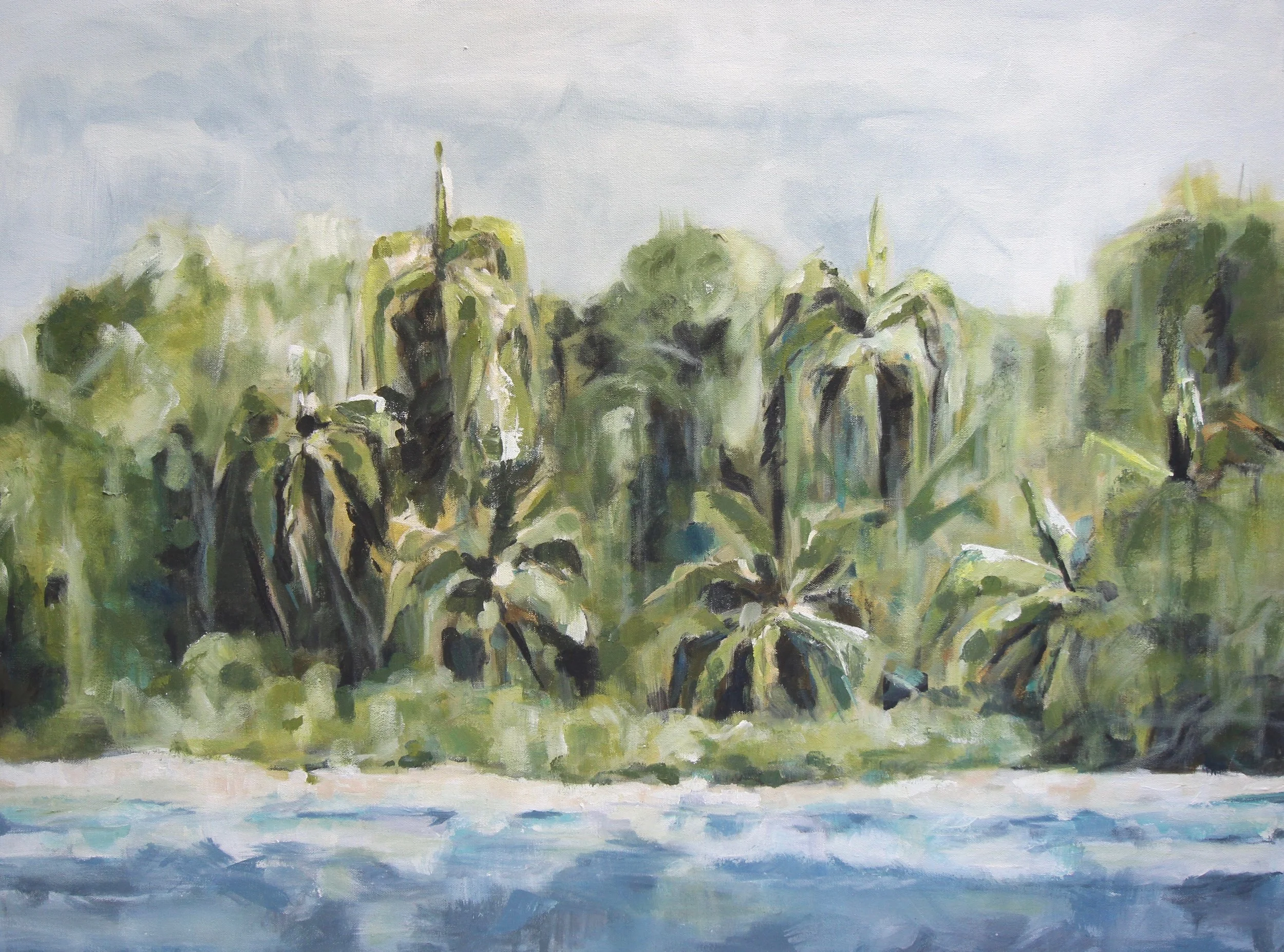 "Pura Vida" 30X40 IN Acrylic on Canvas SOLD