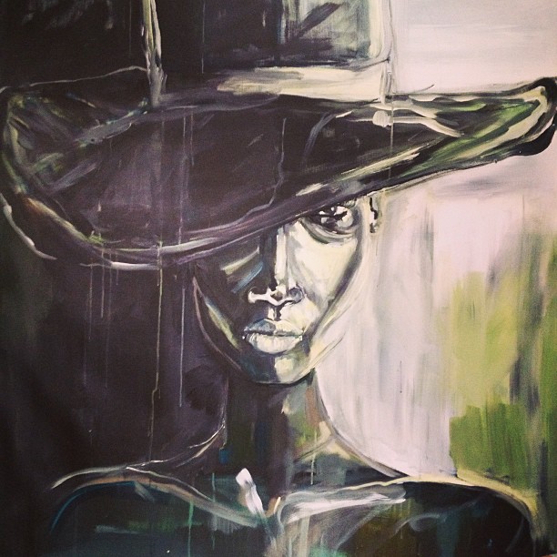 "Left Eye" 60X48 IN Acrylic on Canvas SOLD