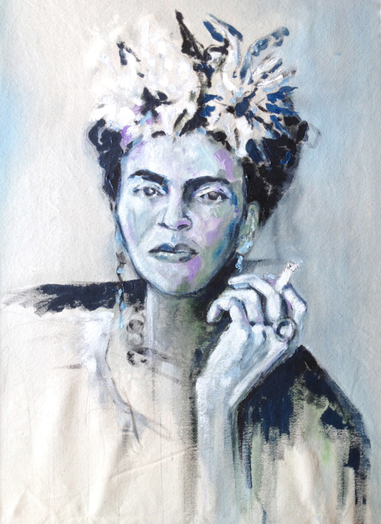 "Frida" 12X12 IN Oil on Canvas SOLD