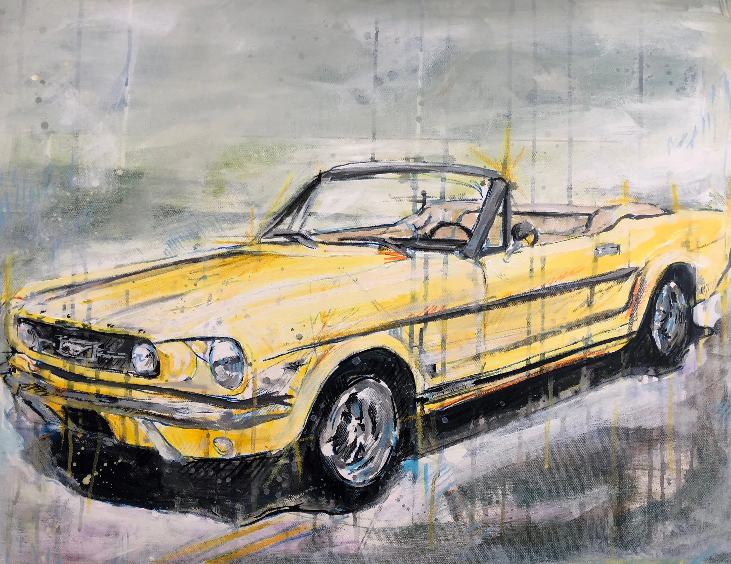 "Stang" 24X30 IN Acrylic & Oil on Canvas SOLD