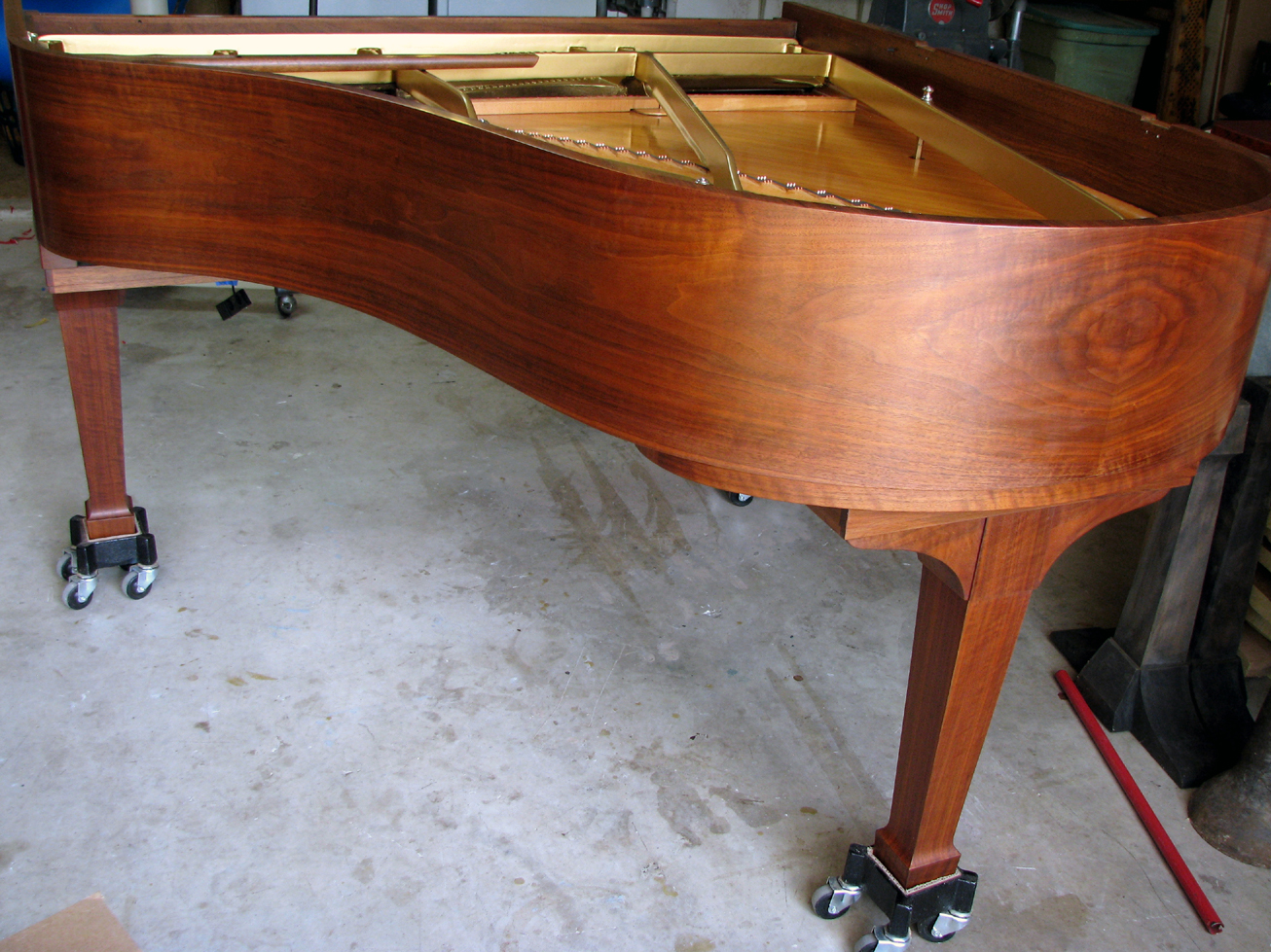 Steinway & Sons Model M with restored walnut case. 2015.