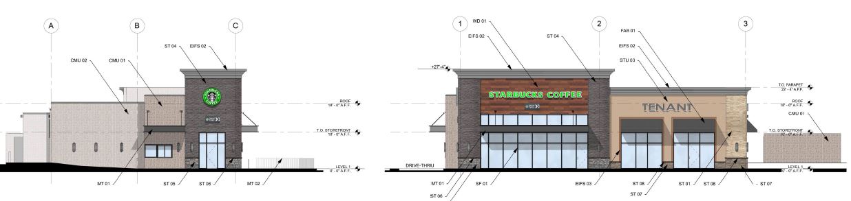 4,000sf, Two-Tenant Pad Site