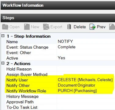 Workflow Notifications