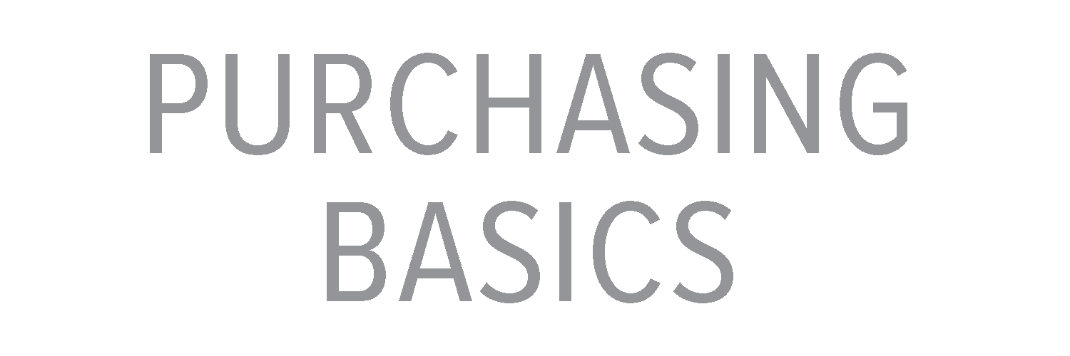 Purchasing Basics