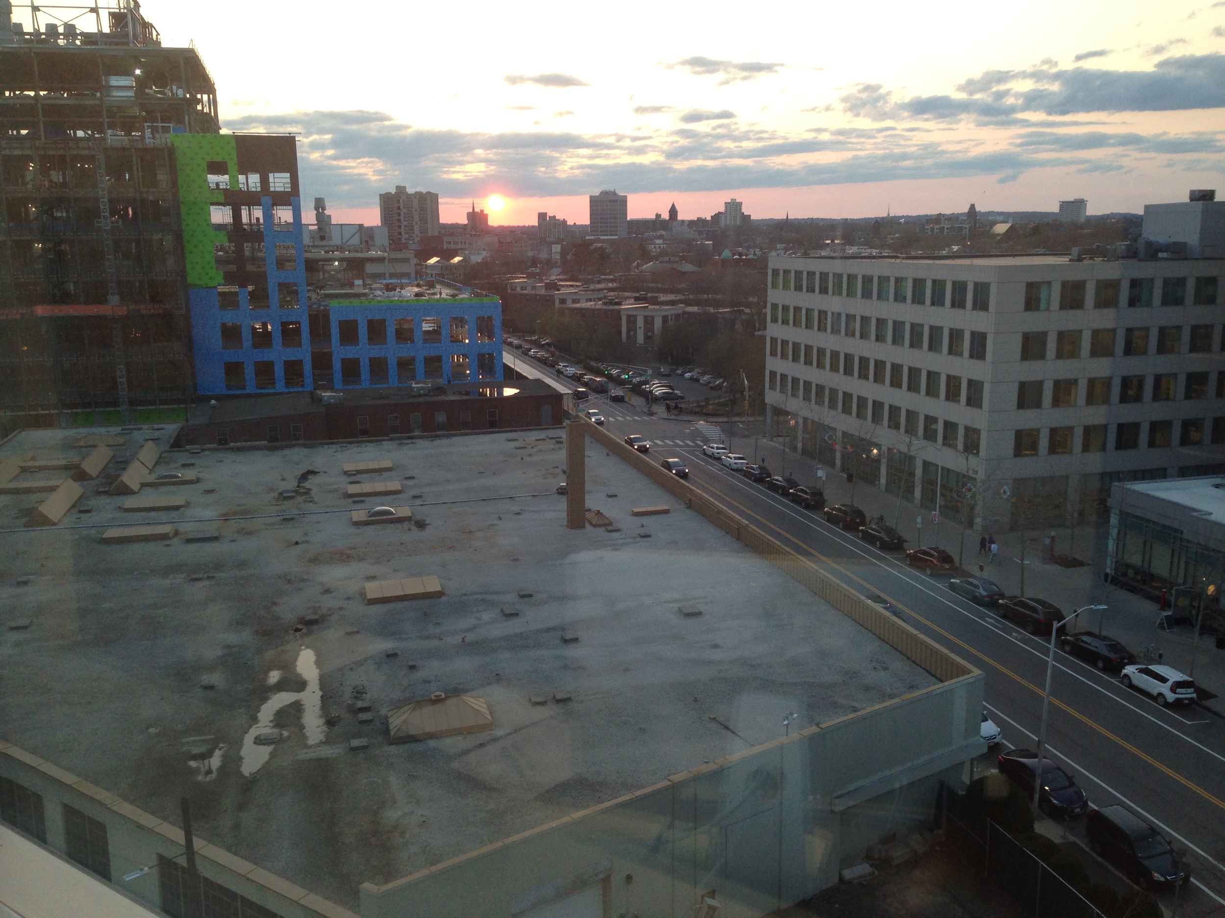 The view from the new office.