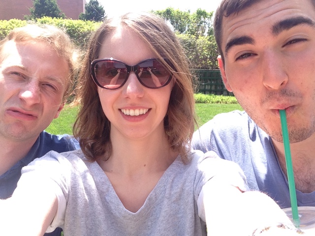 Lunch on the terrace.