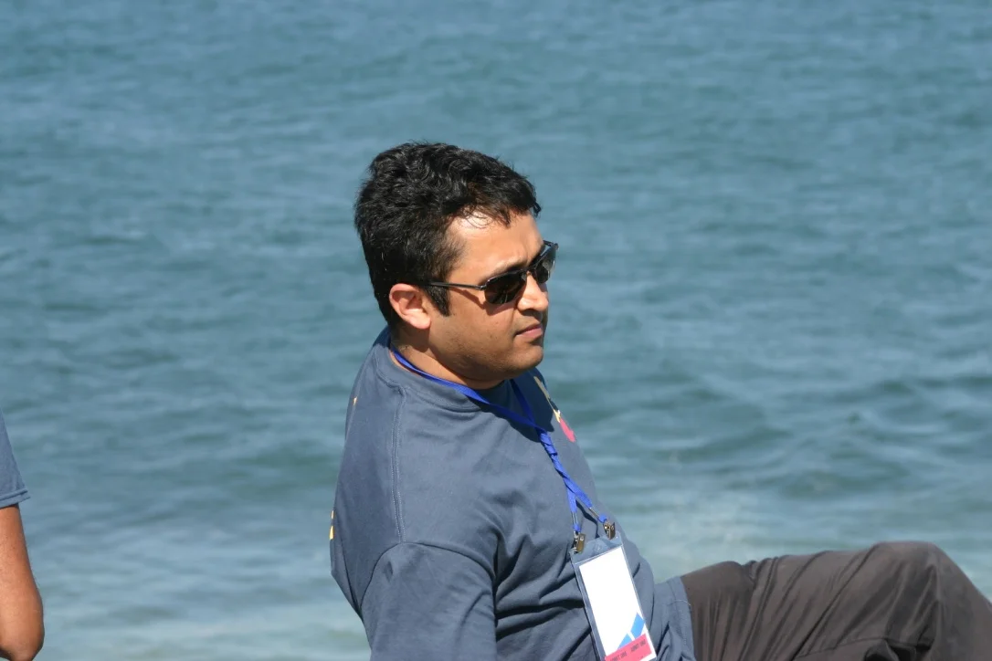 Vardhan enjoying the vistas.