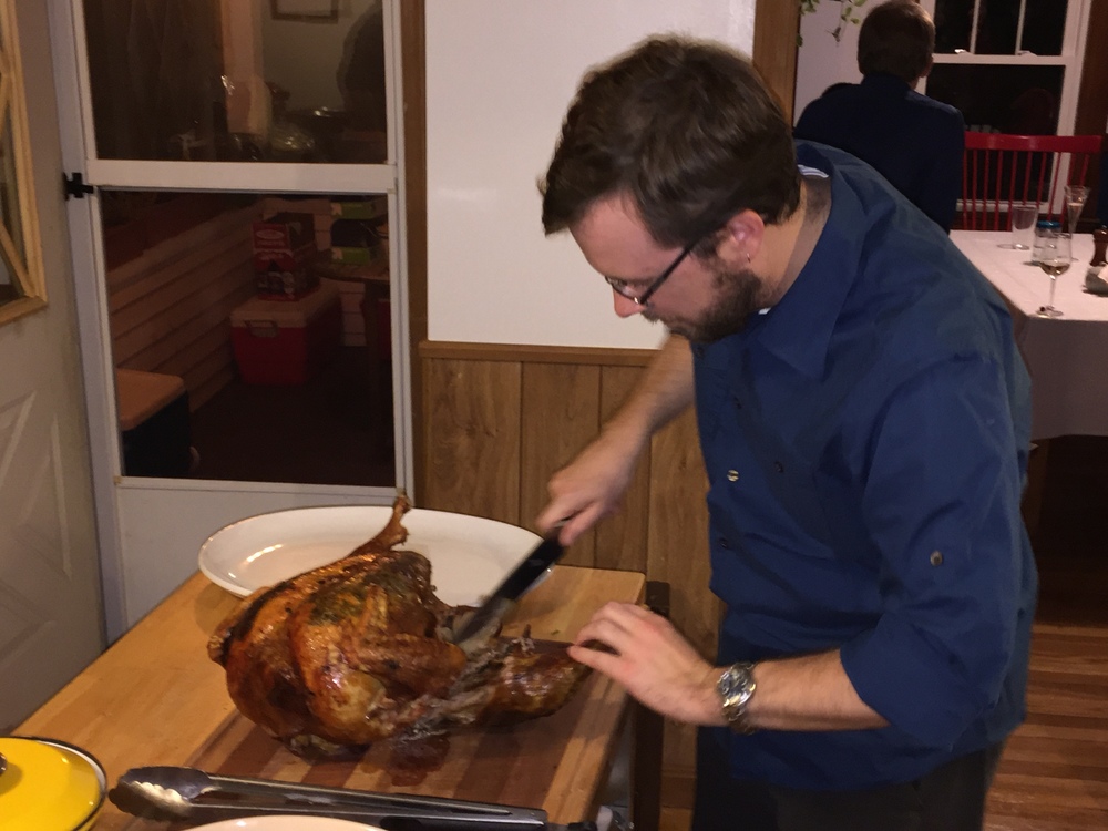 Mark demonstrates his dissection skills.