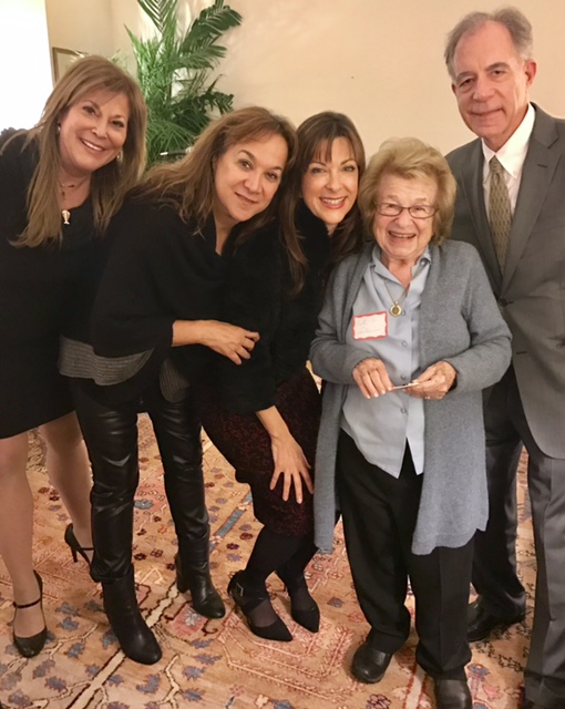 Dr Ruth Westheimer, a sharpshooter for the Haganah who used the bullets manufactured at the bullet factory attending one of our events