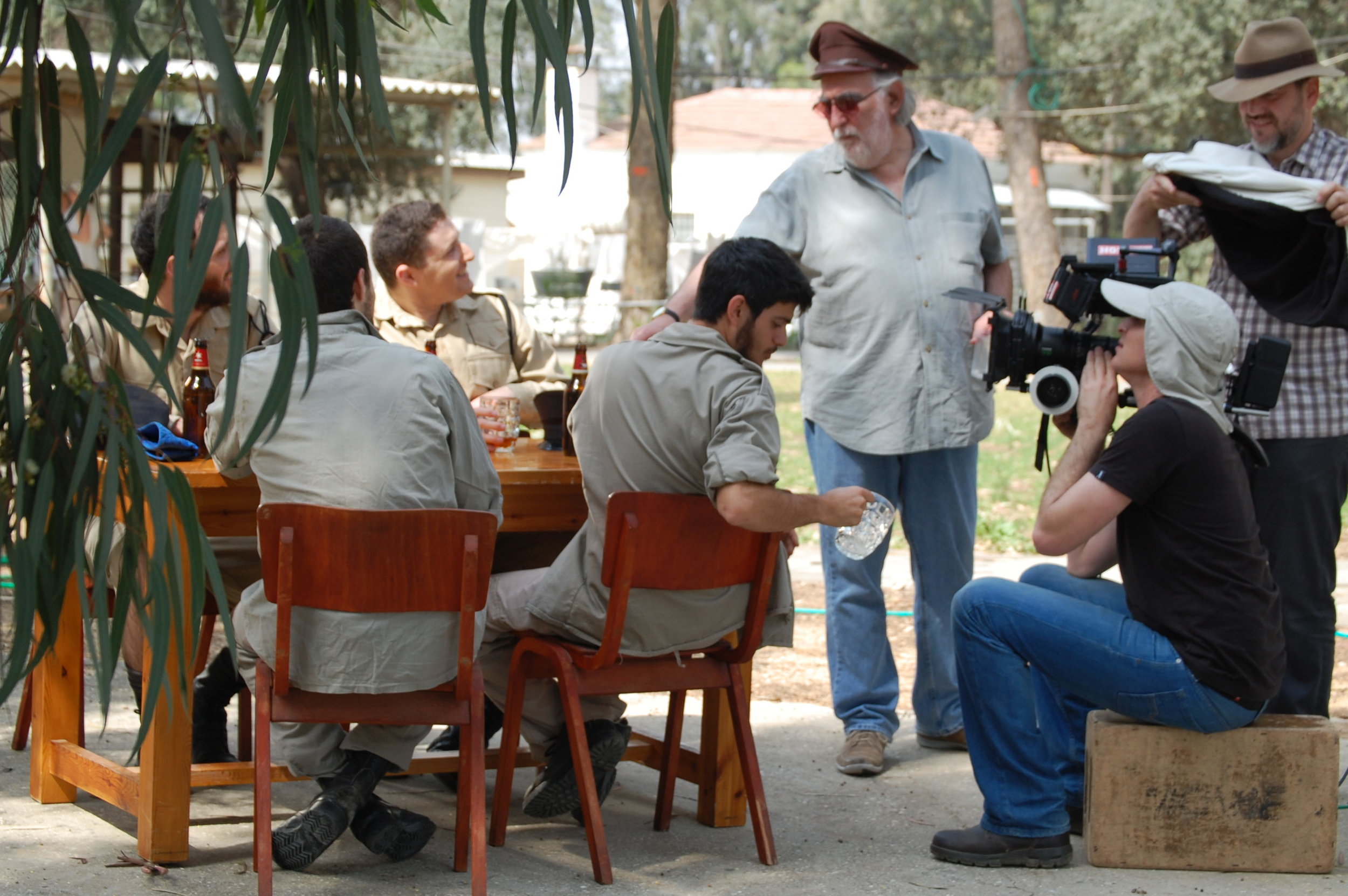 On set in Rehovet, Israel (March 2015)
