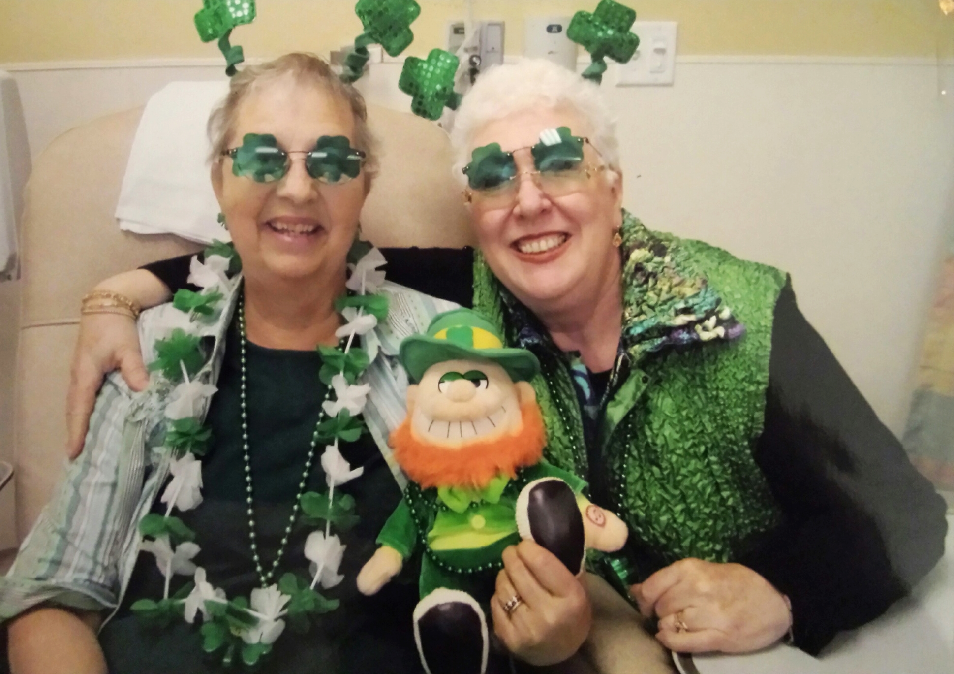 Charlotte & Pat - chemo party
