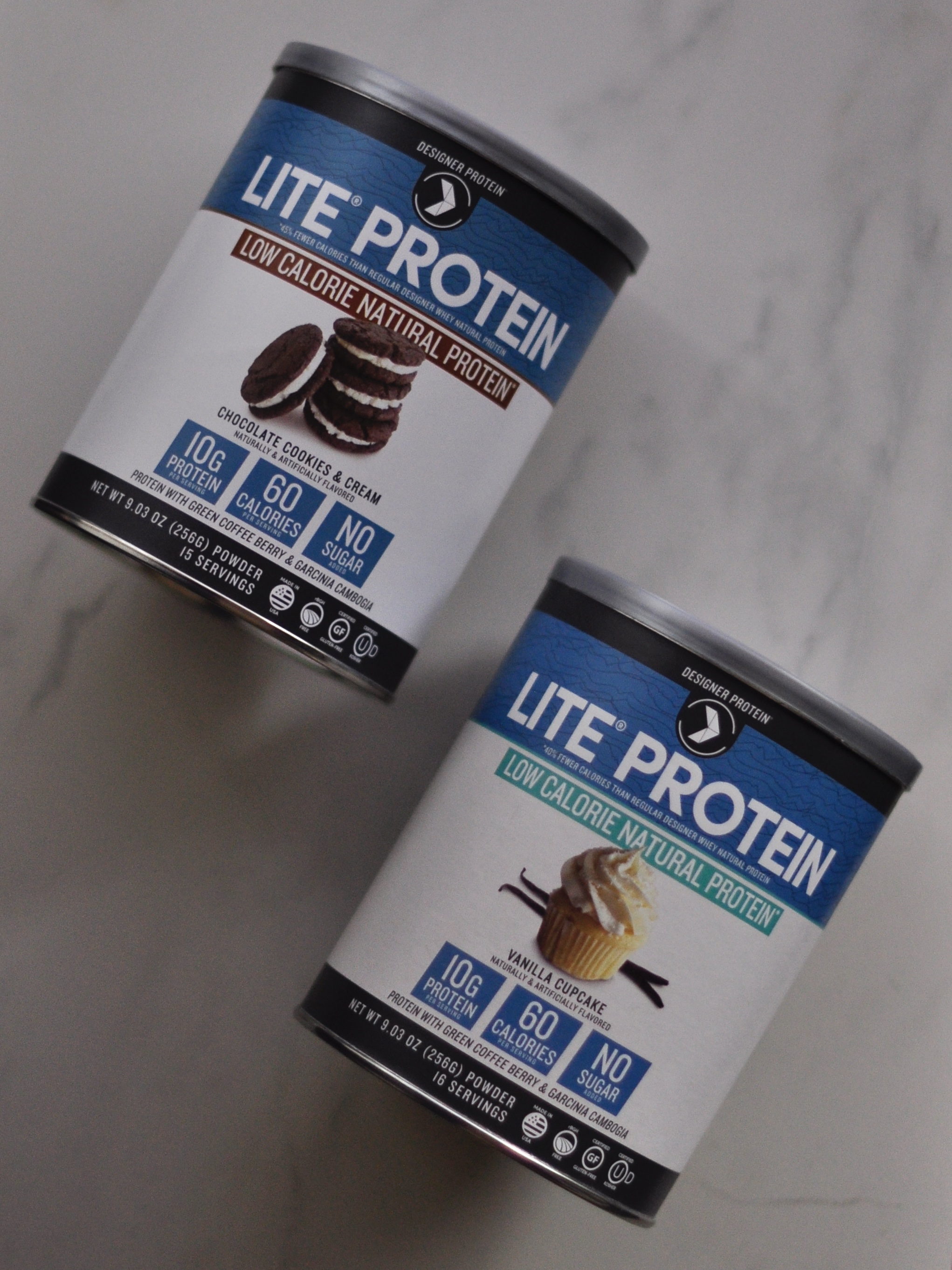 Lite Protein in Vanilla Cupcake and Chocolate Cookies & Cream