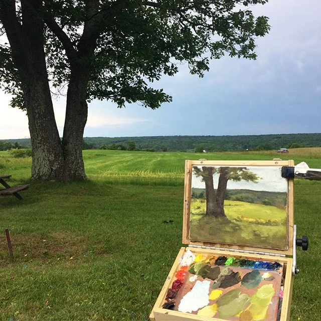 Painted the old oak tree on the family farm. #landscape #michigan #theupperpeninsula #daup #lakelinden