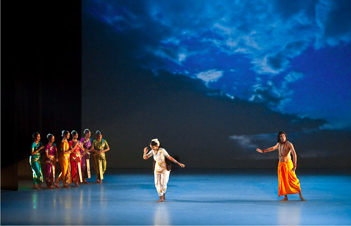 A theater performance of the Ganga legend