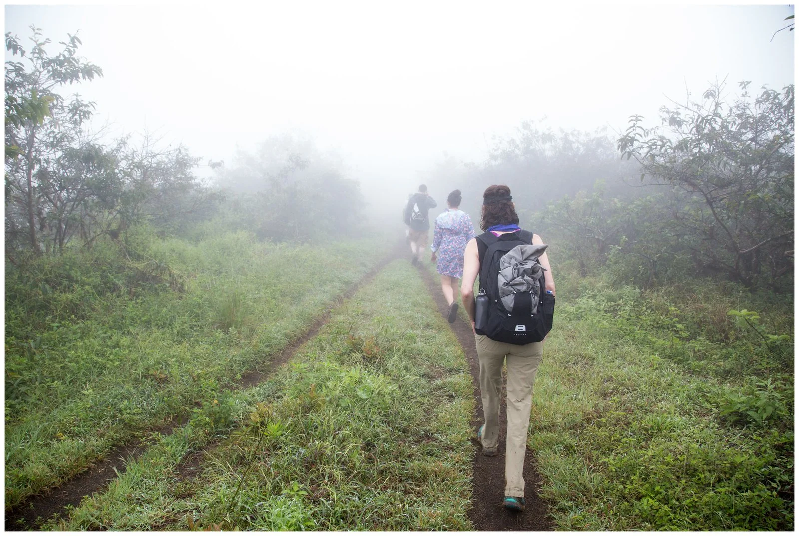      

 
  Hike to the southern side of the crater started with light rain
 






















     