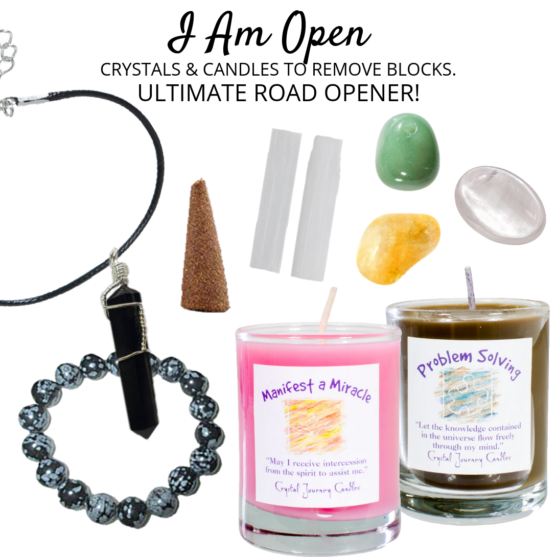 I Am Open: Crystals & Candles to Remove Blocks. Ultimate Road Opener