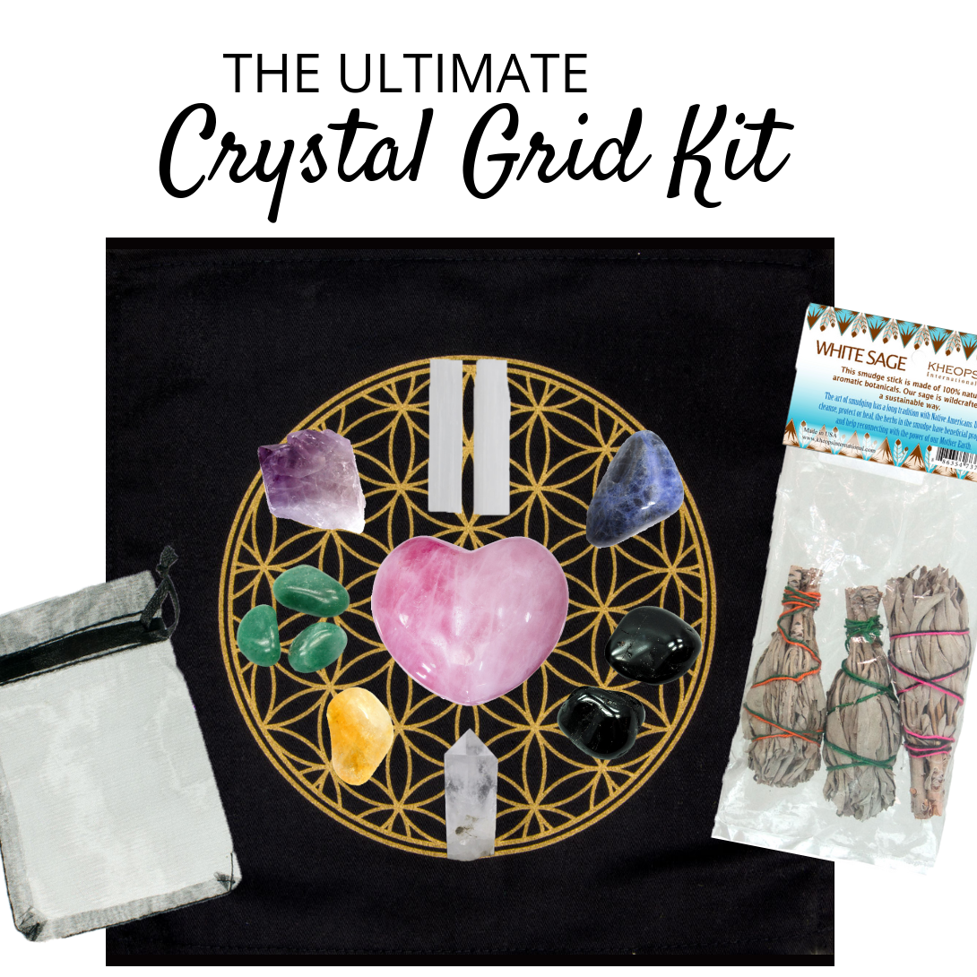 Crystal Grid Kit: The Ultimate Crystal Grid Kit includes: