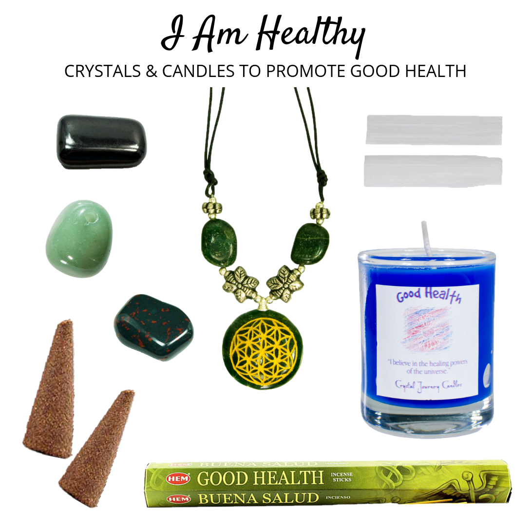 I Am Healthy: Crystals & Candles to Promote Good Health