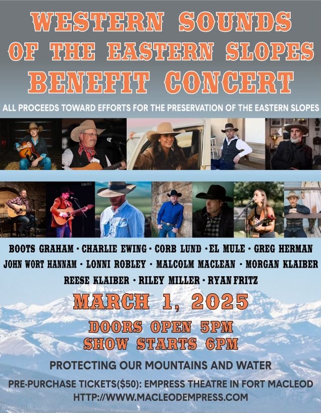 BENEFIT CONCERT - Western Sounds on the Eastern Slopes - Mar. 1, 2025 - 6:00 PM