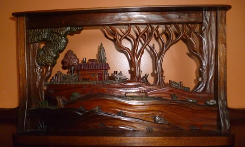 Hugo Mesa Studio Inc Hand Carved Architectural Artwork 673 West Hill Road Craftsbury VT 05826 Phone: (802) 586-7537