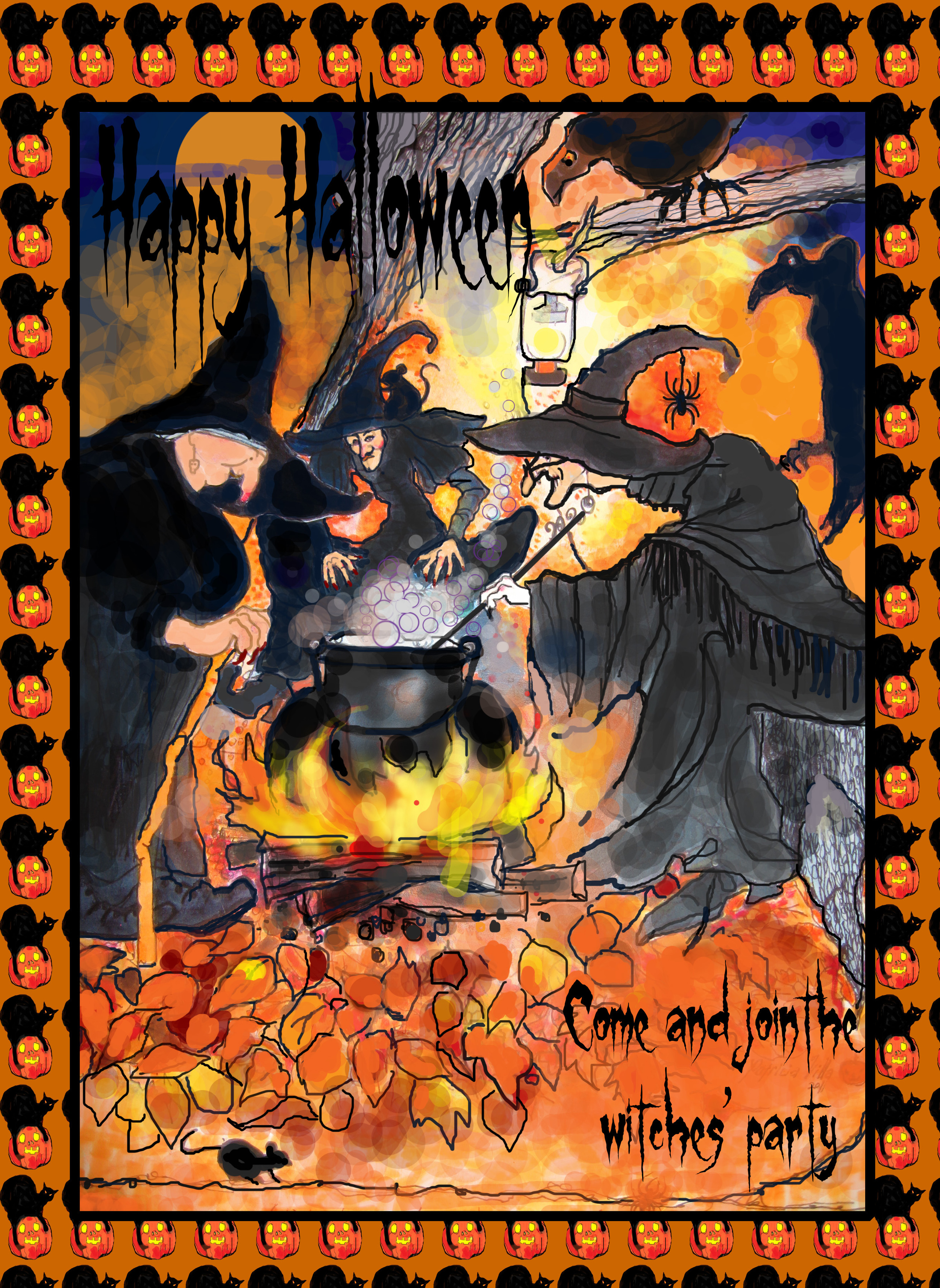 Halloween party invitation