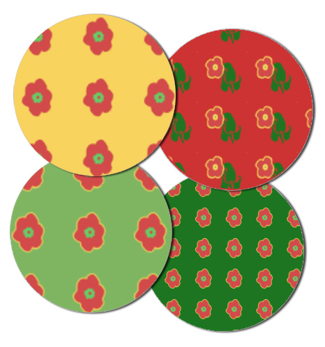designs for plates, salad bowls, coasters and others