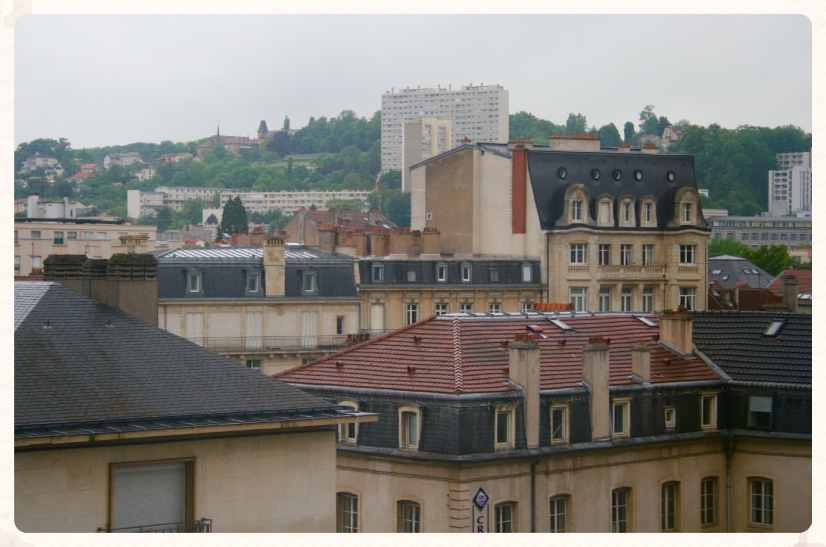 View of Nancy from the hotel room. Park hotel, Nancy, France. Image©gunjanvirk