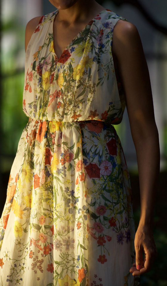 My Zara chiffon dress with a high-waistline, image©gunjanvirk