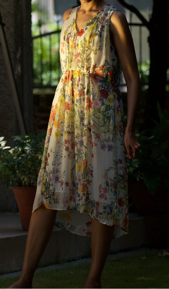 My Zara chiffon dress with an uneven hem, image©gunjanvirk