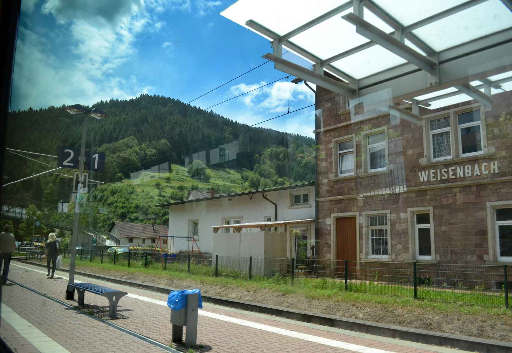Weisenbach train station in Black Forest. Germany by train. Image©gunjanvirk