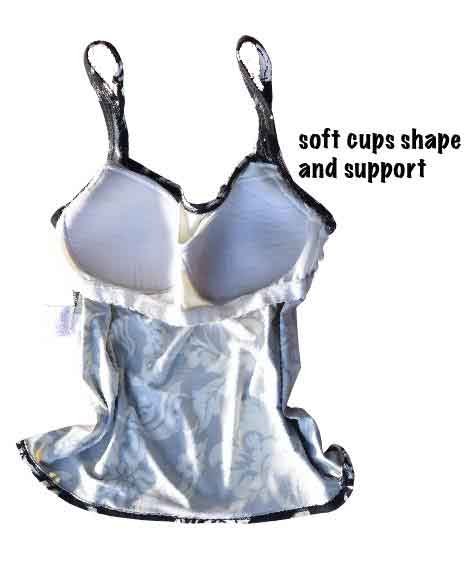 Inside support of the Landsend Tankini Top with adjustable straps, Image©gunjanvirk