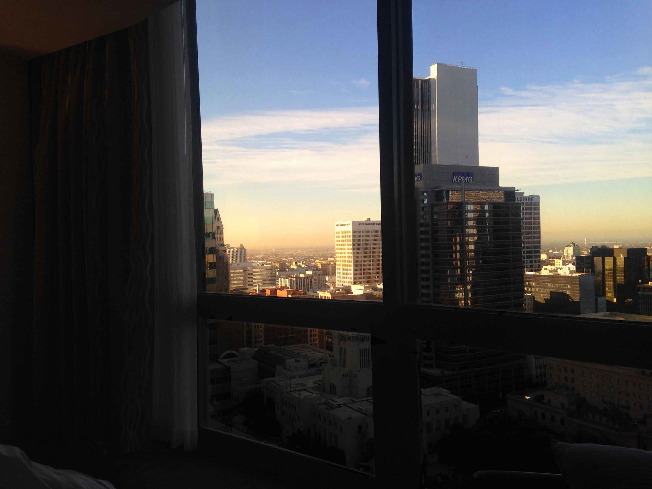 View from my room, Westin Bonaventure, L.A. Image©sourcingstyle.com