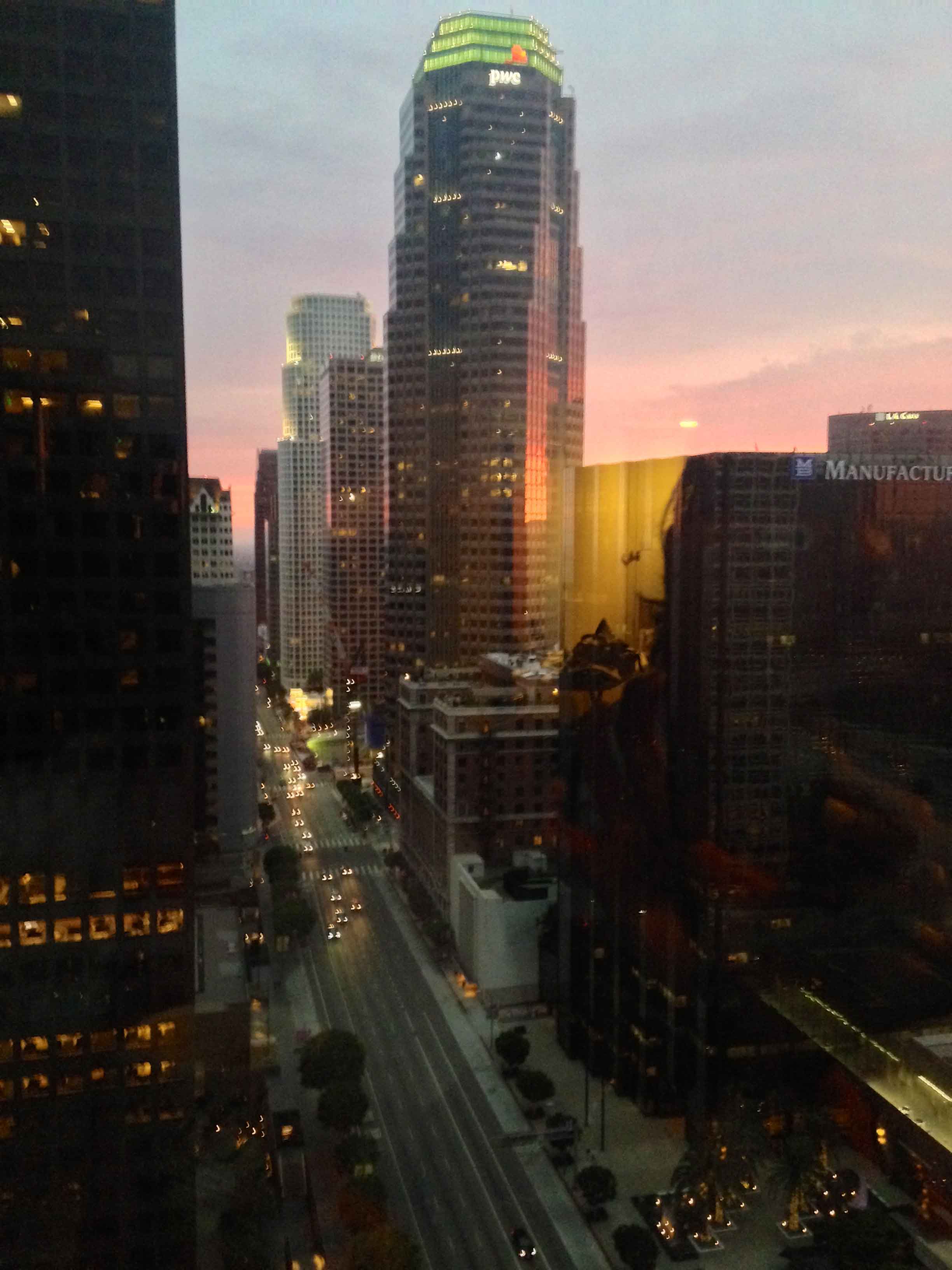 View from the King Grand Room, Westin Bonaventure, L.A. Image©sourcingstyle.com