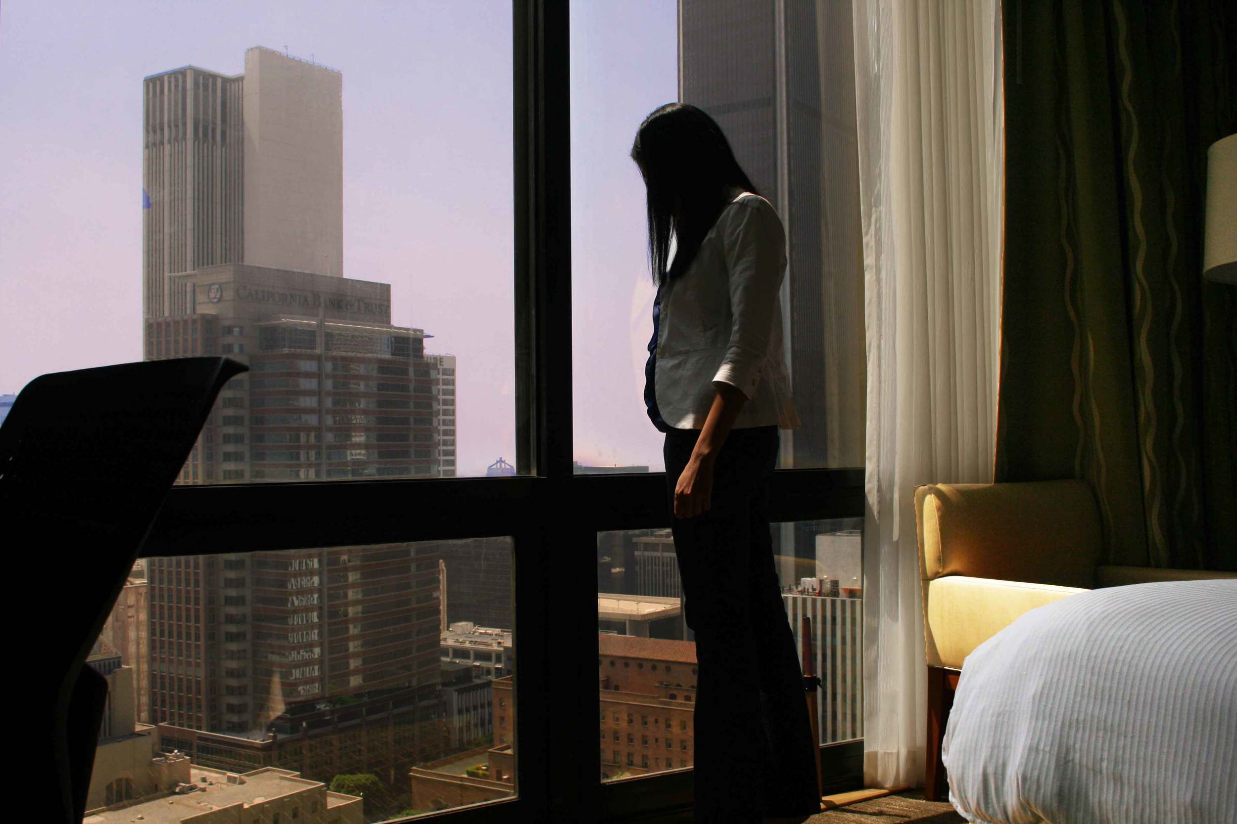 View from my room, Westin Bonaventure, L.A. Image©sourcingstyle.com