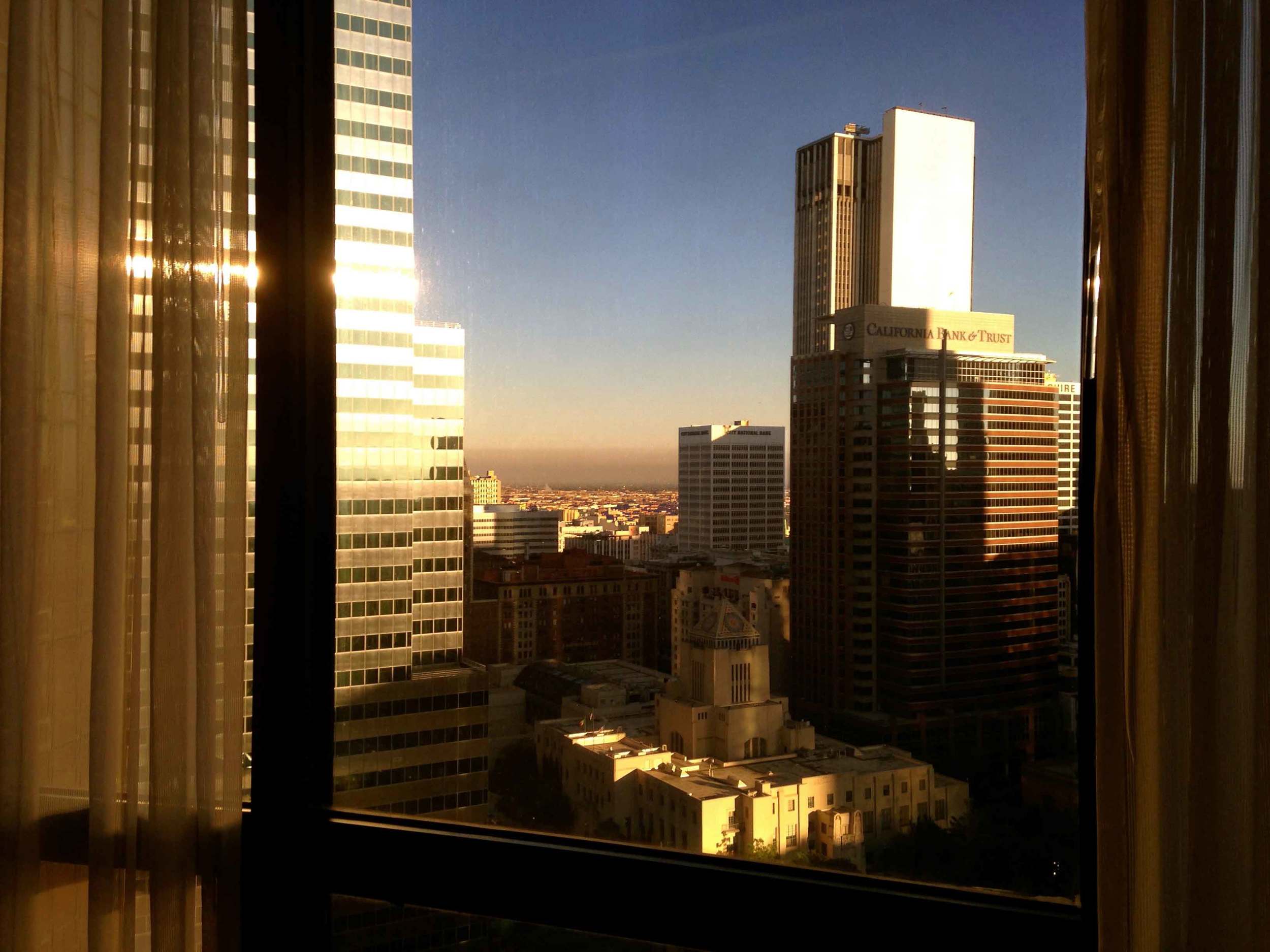 View from my room, Westin Bonaventure, L.A. Image©sourcingstyle.com