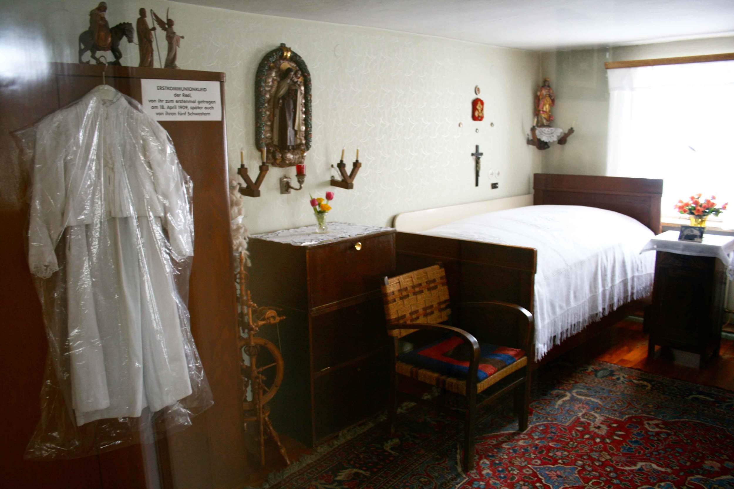 Image©sourcingstyle.com, room of Saint Therese Neumann where she experienced her weekly trances, Konnersreuth, Bavaria, Germany.