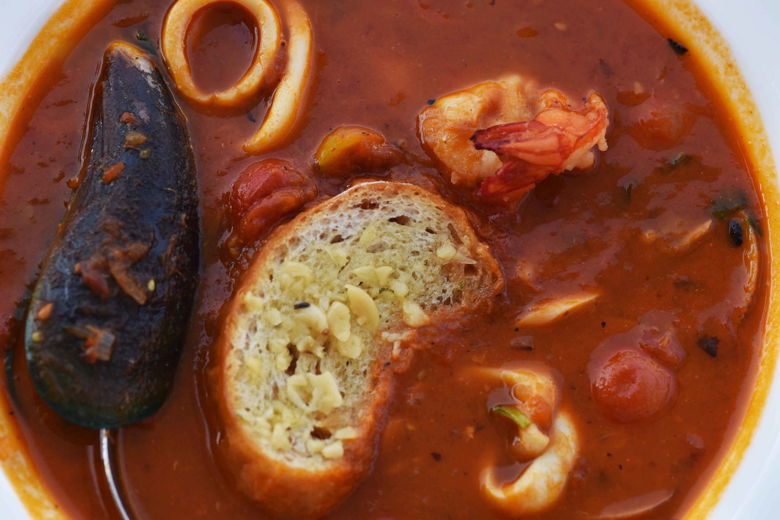 Seafood broth, Italian style from Da Luigi-very delicious! Park Hyatt Hotel, Goa. Image©sourcingstyle.com.