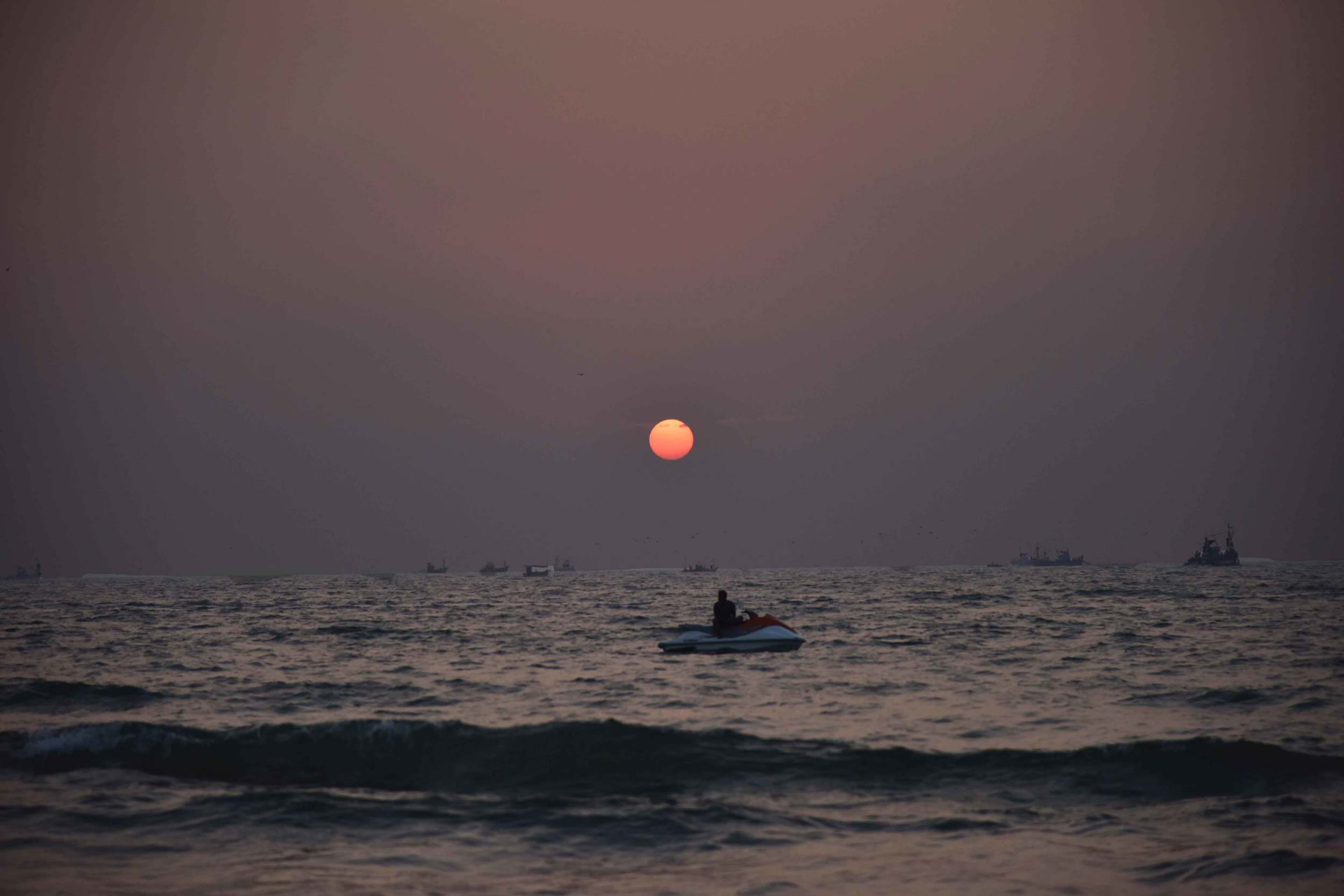 Sunset on the beach. Park Hyatt Hotel, Goa, image©sourcingstyle.com.