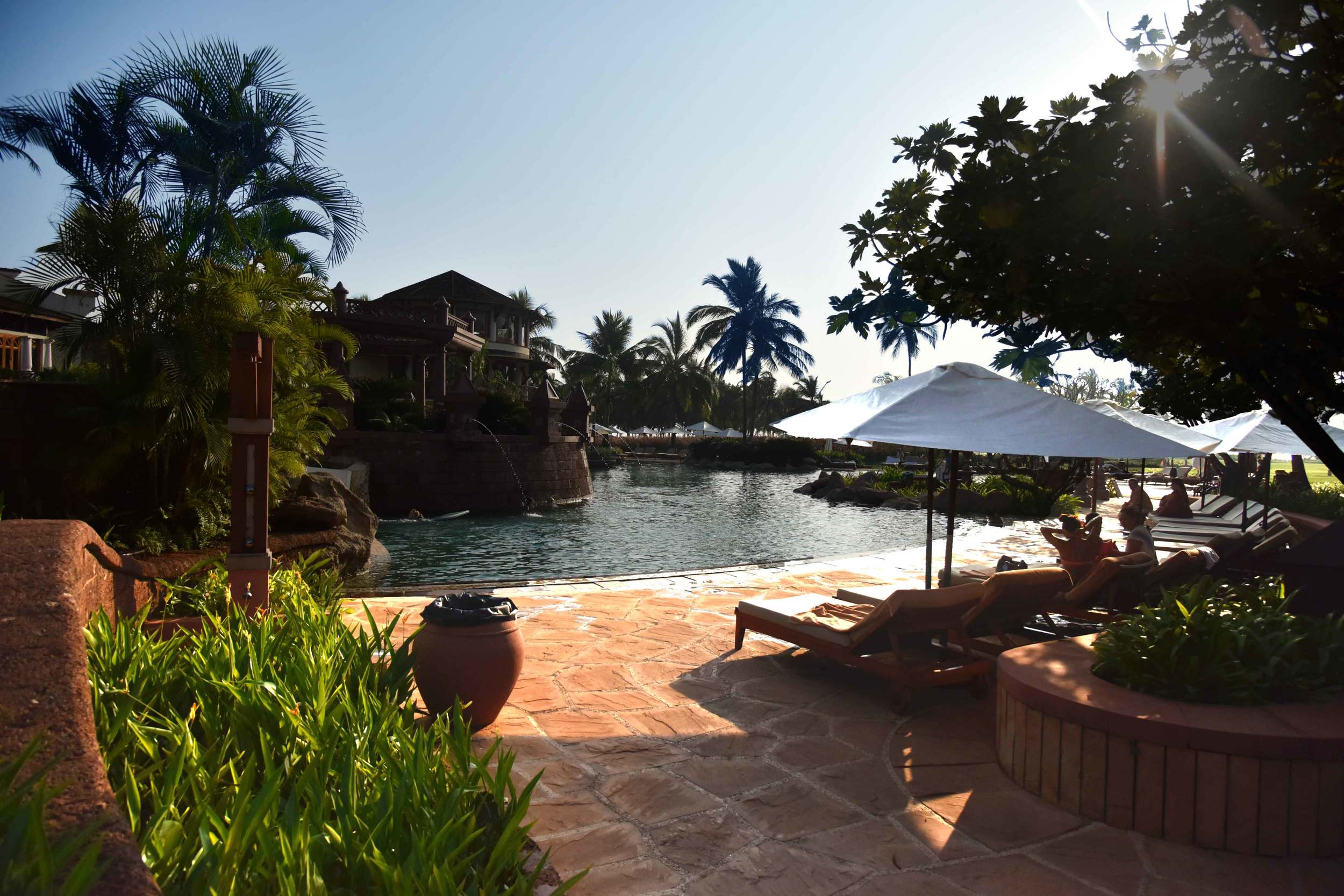 Sun Bathing at the Park Hyatt Goa Hotel. Image©sourcingstyle.com.
